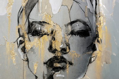 Ljuddämpande tavla - Artistic portrait of a woman