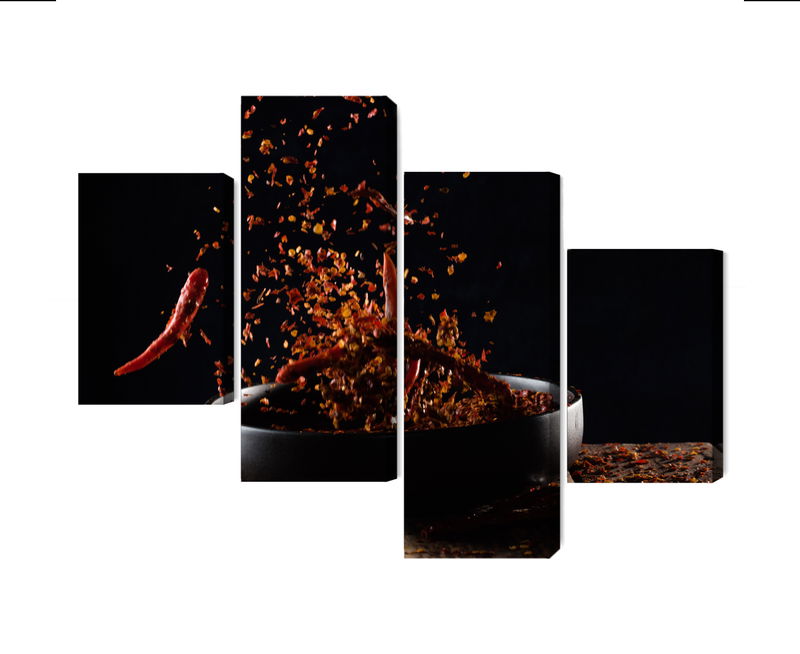 Ljuddämpande tavla - Cayenne pepper in flight