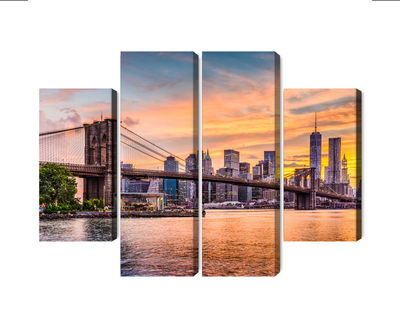 Ljuddämpande tavla - New York city panoramic