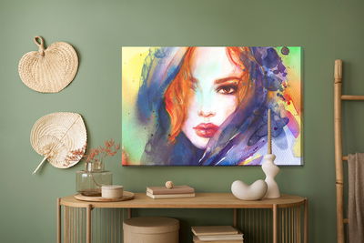 Ljuddämpande tavla - Portrait of a young woman
