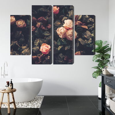 Ljuddämpande tavla - Pastel roses in vintage style