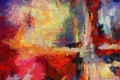 Ljuddämpande tavla - Colorful contemporary