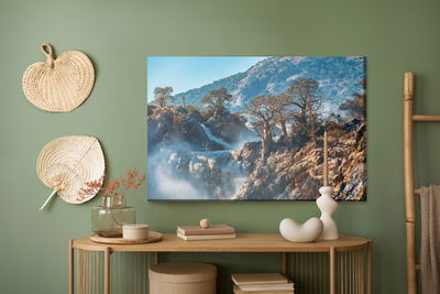 Ljuddämpande tavla - Trees at the waterfall