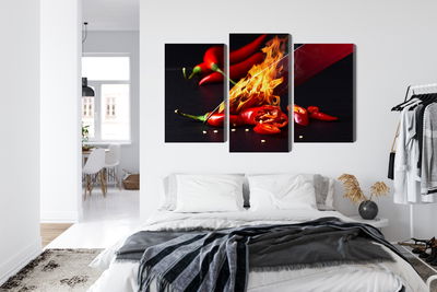 Ljuddämpande tavla - Burning knife