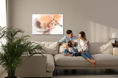 Ljuddämpande tavla - Woman in lingerie in sensual