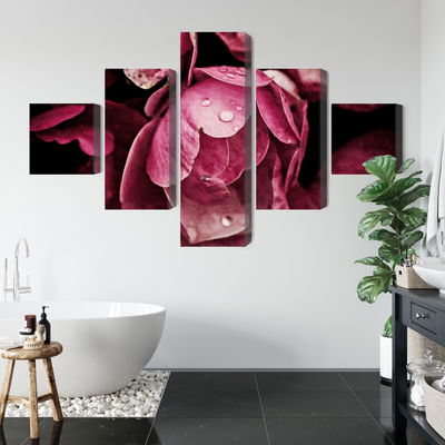 Ljuddämpande tavla - Peony flowers close up 3d