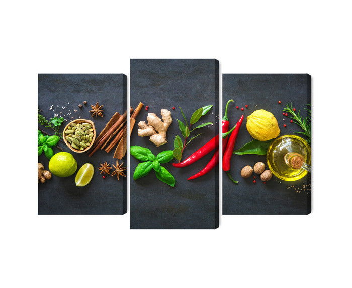 Ljuddämpande tavla - Fresh aromatic spices