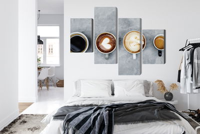 Ljuddämpande tavla - Cups with coffee