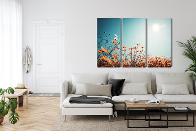 Ljuddämpande tavla - Field flowers in the sun
