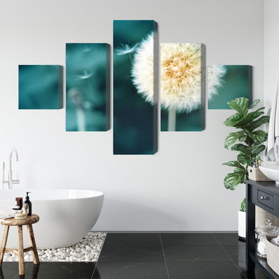 Ljuddämpande tavla - Dandelion flower close up 3d