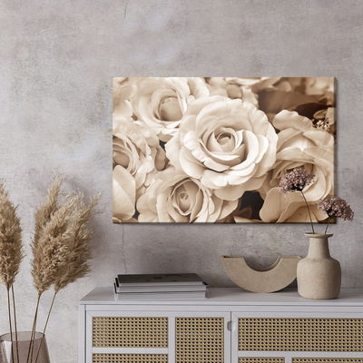 Ljuddämpande tavla - Vintage rose petals