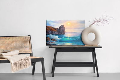 Ljuddämpande tavla - The sea in the morning