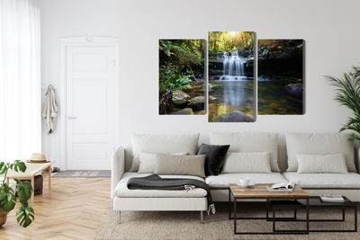 Ljuddämpande tavla - A waterfall in the bush