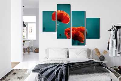 Ljuddämpande tavla - Macro poppies