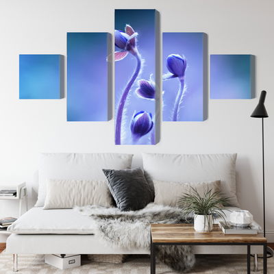 Ljuddämpande tavla - Delicate flowers on a macro