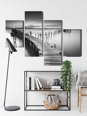 Ljuddämpande tavla - A dilapidated pier