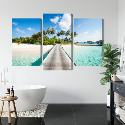 Ljuddämpande tavla - View of the tropical island