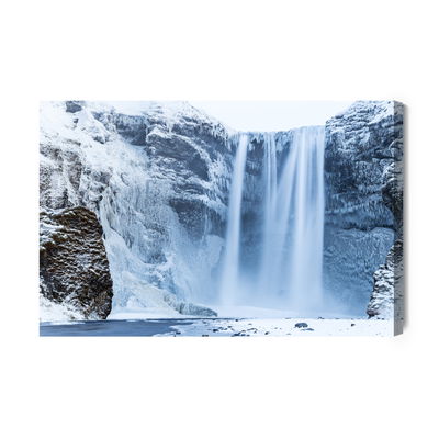 Ljuddämpande tavla - Waterfall in winter