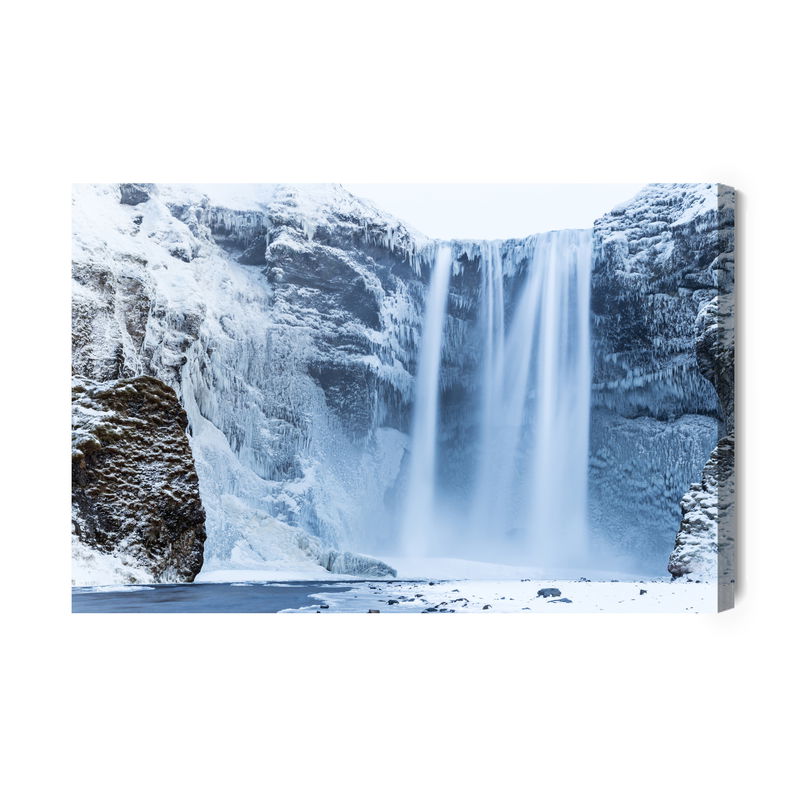 Ljuddämpande tavla - Waterfall in winter