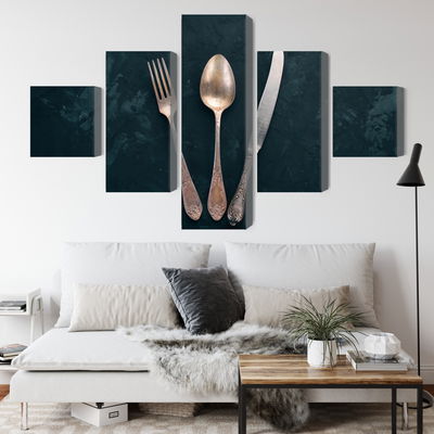 Ljuddämpande tavla - Old cutlery