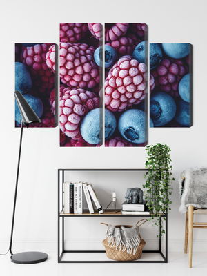 Ljuddämpande tavla - Frozen blueberries