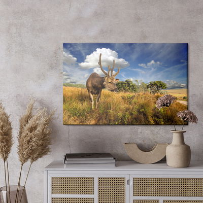 Ljuddämpande tavla - Deer against the sky