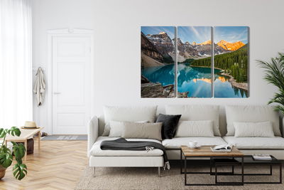 Ljuddämpande tavla - Canadian Moraine Lake 3d