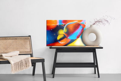 Ljuddämpande tavla - Colorful abstract drops