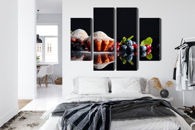 Ljuddämpande tavla - Muffins with fruits