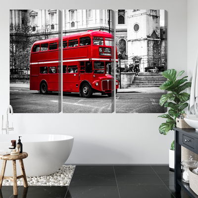 Ljuddämpande tavla - A double decker bus in London