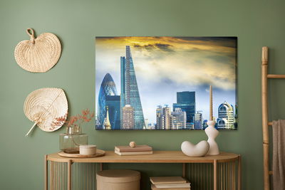 Ljuddämpande tavla - London skyscrapers 3d