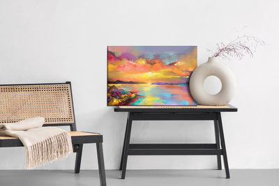 Ljuddämpande tavla - Abstract sunset