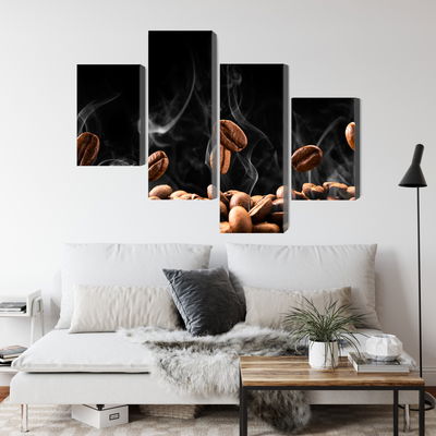 Ljuddämpande tavla - Hot coffee beans