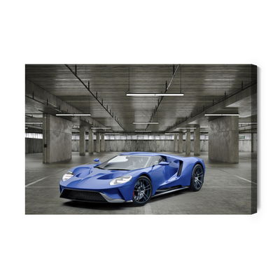 Ljuddämpande tavla - Sports car in the garage