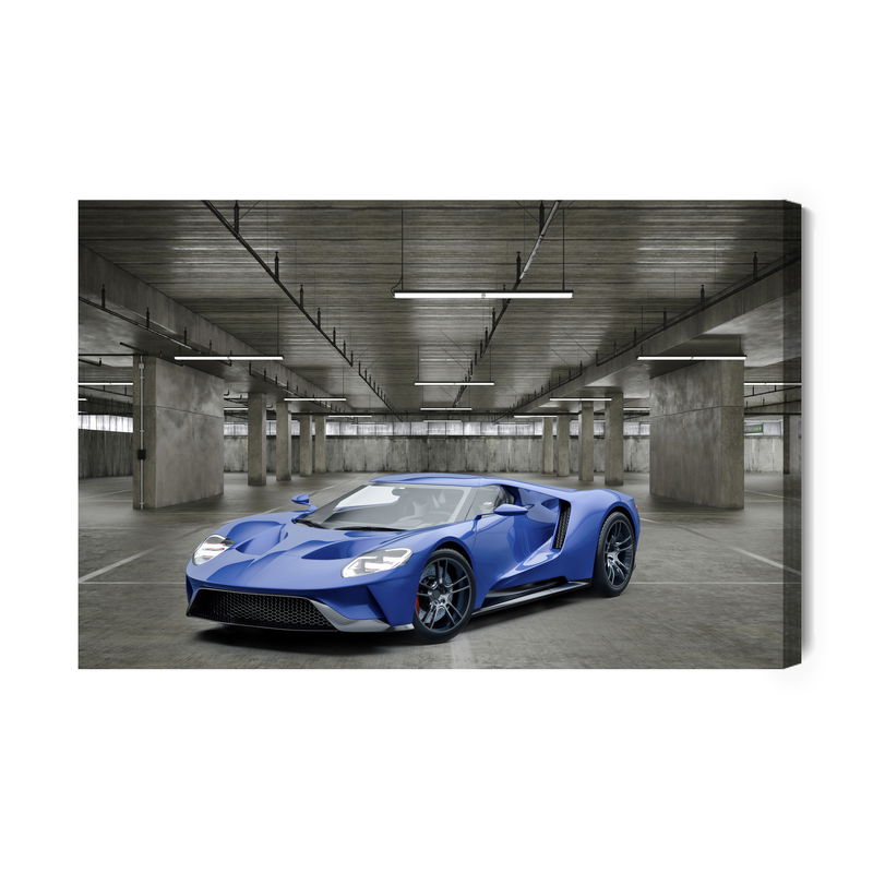 Ljuddämpande tavla - Sports car in the garage