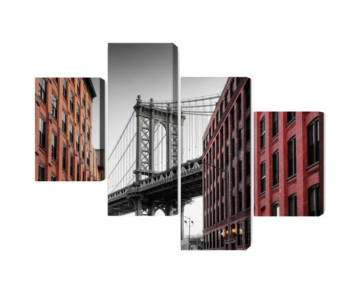 Ljuddämpande tavla - Manhattan bridge view