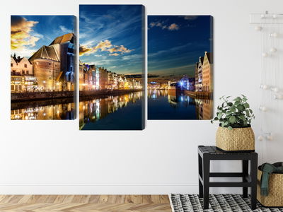 Ljuddämpande tavla - Gdansk wharf and the crane