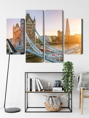 Ljuddämpande tavla - Tower bridge at sunrise