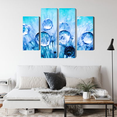 Ljuddämpande tavla - Dew drops on dandelion seeds