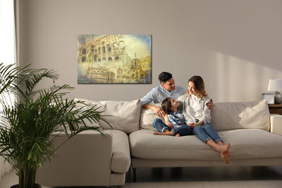 Ljuddämpande tavla - Rome in vintage style