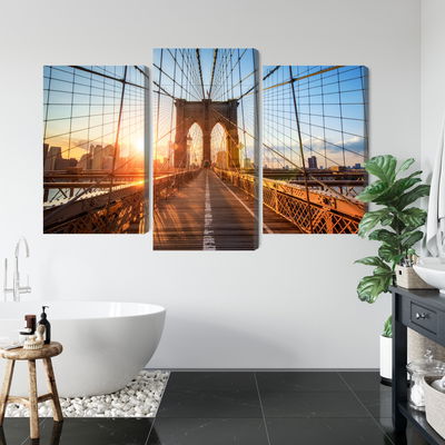 Ljuddämpande tavla - Brooklyn bridge in New York