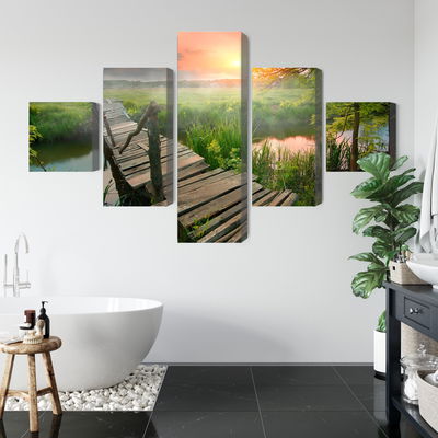 Ljuddämpande tavla - Meadow at dawn