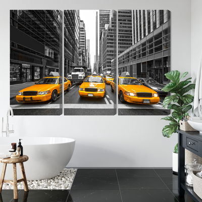 Ljuddämpande tavla - Yellow taxis in New York city