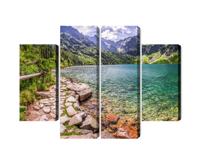 Ljuddämpande tavla - 3d view of the lake