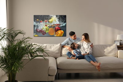 Ljuddämpande tavla - Fruit in the water