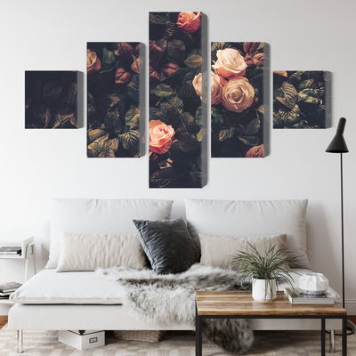 Ljuddämpande tavla - Pastel roses in vintage style