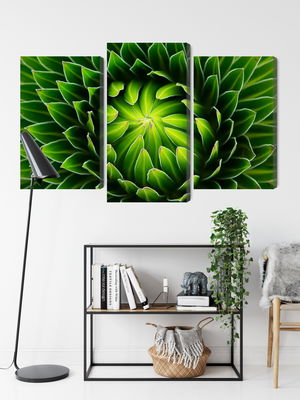 Ljuddämpande tavla - Green plant on a macro scale