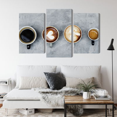 Ljuddämpande tavla - Cups with coffee