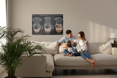 Ljuddämpande tavla - Vintage espresso coffee