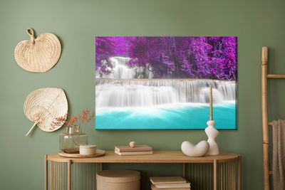Ljuddämpande tavla - Beautiful waterfall huay mae